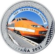 1½ Euros TGV - Train Grand Vitesse obverse image