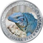 1½ Euros Blue iguana obverse image