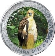 1½ Euros Philippine eagle obverse image