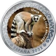 1½ Euros Ring-tailed lemur obverse image