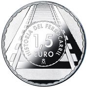 1½ Euros Mallard 4468, Spain, 2022 reverse image