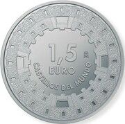 1½ Euros Castle of Butrón, Spain, 2023 reverse image