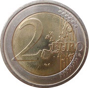 2 Euros Don Quixote, Spain, 2005 reverse image