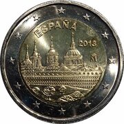 2 Euros Escorial obverse image