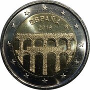2 Euros Aqueduct of Segovia obverse image