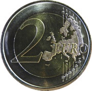 2 Euros Churches of the Kingdom of Asturias, Spain, 2017 reverse image