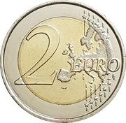 2 Euros Garajonay National Park, Spain, 2022 reverse image
