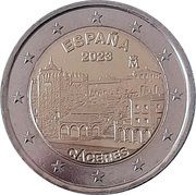 2 Euros Old City of Cáceres obverse image