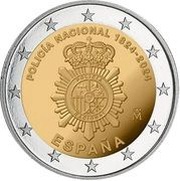 2 Euro National Police obverse image