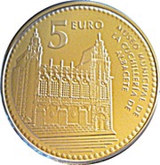 5 Euros Albacete, Spain, 2010 reverse image