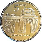 5 Euros Madrid, Spain, 2010 reverse image