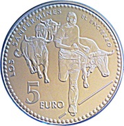 5 Euros Pamplona, Spain, 2010 reverse image