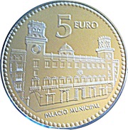 5 Euros Alicante, Spain, 2010 reverse image
