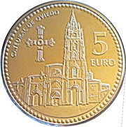 5 Euros Oviedo, Spain, 2011 reverse image