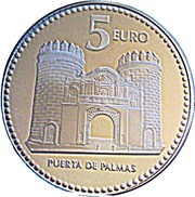 5 Euros Badajoz, Spain, 2011 reverse image
