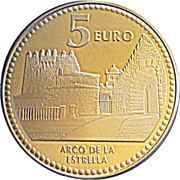 5 Euros Cáceres, Spain, 2011 reverse image