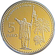 5 Euros Huelva reverse image