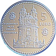 5 Euros Pontevedra, Spain, 2012 reverse image