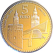 5 Euros Sevilla, Spain, 2012 reverse image