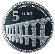 5 Euros Tarragona, Spain, 2012 reverse image