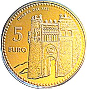 5 Euros Toledo, Spain, 2012 reverse image