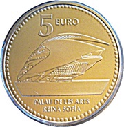 5 Euros Valencia, Spain, 2012 reverse image