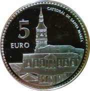 5 Euros Vitoria, Spain, 2012 reverse image
