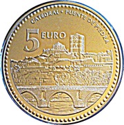 5 Euros Zamora, Spain, 2012 reverse image