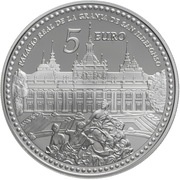 5 Euros Royal Palace of La Granja de San Ildefonso, Spain, 2013 reverse image