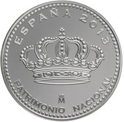 5 Euros Royal Site of San Lorenzo de El Escorial obverse image