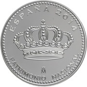 5 Euros Royal Site of El Pardo obverse image