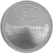 5 Euros Royal Site of El Pardo, Spain, 2014 reverse image
