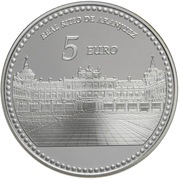5 Euros Royal Site of Aranjuez, Spain, 2014 reverse image