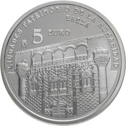 5 Euros Baeza reverse image