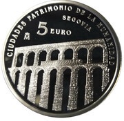 5 Euros Segovia, Spain, 2015 reverse image