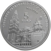 5 Euros Toledo, Spain, 2015 reverse image