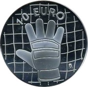 10 Euros World Cup - Letter "L", Spain, 2002 reverse image