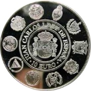 10 Euros - Juan Carlos I Spanish galleon obverse image