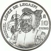 10 Euros - Juan Carlos I Miguel Lopez de Legazpi, Spain, 2003 reverse image