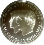 10 Euros - Juan Carlos I Euro Introduction obverse image