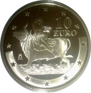 10 Euros - Juan Carlos I Euro Introduction, Spain, 2003 reverse image