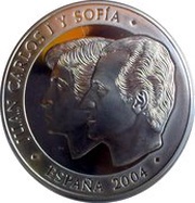 10 Euros - Juan Carlos I Wedding of Prince Felipe and Letizia obverse image