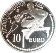 10 Euros - Juan Carlos I 2004 Summer Olympics, Spain, 2004 reverse image