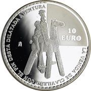 10 Euros Don Quixote - Clavileño, Spain, 2005 reverse image