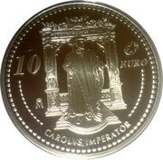 10 Euros - Juan Carlos I Carlos V, Spain, 2006 reverse image