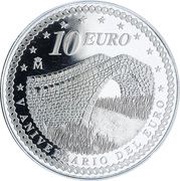 10 Euros - Juan Carlos I Euro Circulation - Union, Spain, 2007 reverse image