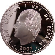 10 Euros - Juan Carlos I 50th Anniversary of the Treaty of Rome obverse image