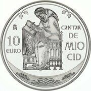 10 Euros Cantar de Mio Cid, Spain, 2007 reverse image