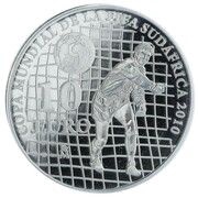 10 Euros - Juan Carlos I FIFA World Cup, South Africa, Spain, 2009 reverse image