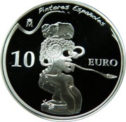 10 Euros Salvador Dali - Portrait of Picasso, Spain, 2009 reverse image